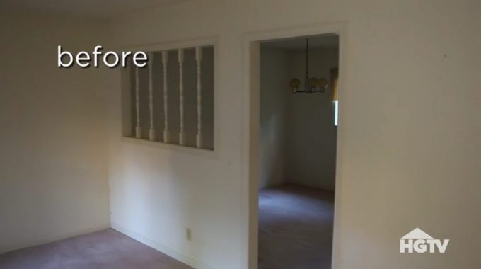 Living Room and Dining Room – Before