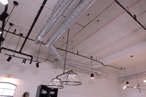 Exposed Pipes and Ductwork
